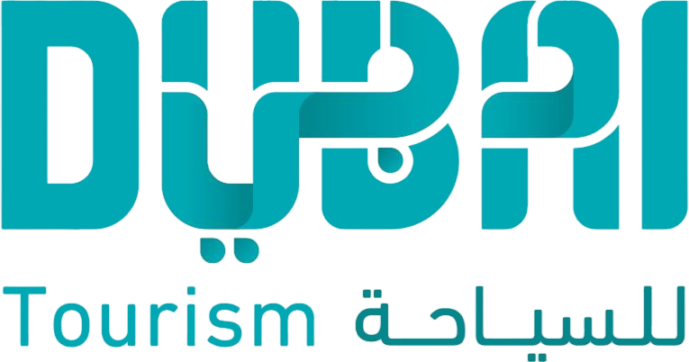 Dubai Tourism logo — VisualDub technology used for global tourism videos with authentic lip sync and localization accuracy